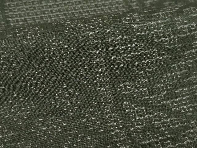 平和屋着物●結城紬　80亀甲　亀甲繋ぎ　正絹　逸品　未使用　DABF7866ps