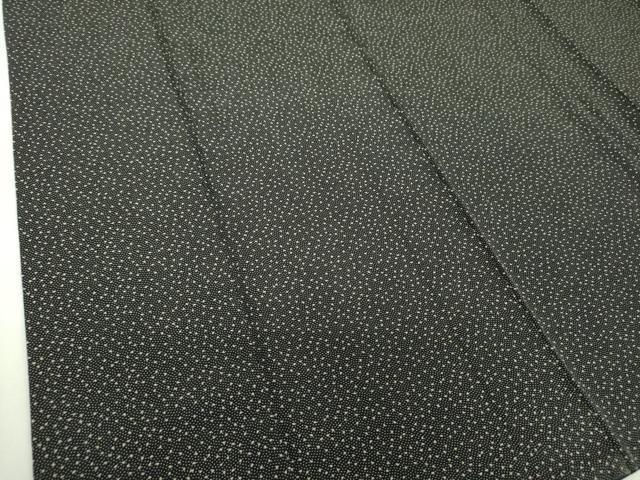 平和屋着物●江戸小紋　舞桜　黒地　正絹　逸品　DABF7867ps