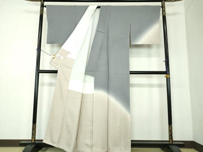 平和屋着物●訪問着　木目文　暈し染め　ますいわ屋扱い　正絹　逸品　未使用　DABF7871ps