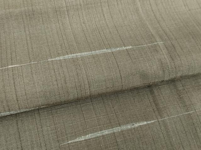 平和屋着物●上質な紬　横縞　正絹　逸品　未使用　DABF7879ps