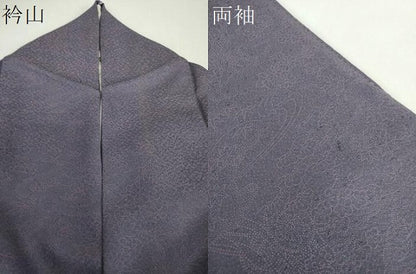 平和屋着物●江戸小紋　流水御所車花文　正絹　逸品　DABF7880ps