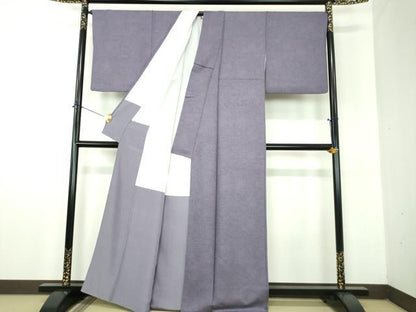 平和屋着物●江戸小紋　流水御所車花文　正絹　逸品　DABF7880ps