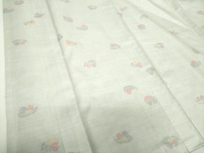 平和屋着物●本場大島紬　白大島　9マルキ　鴛鴦　正絹　逸品　DABF7881ps