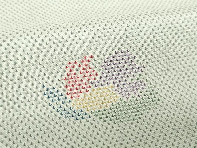 平和屋着物●本場大島紬　白大島　9マルキ　鴛鴦　正絹　逸品　DABF7881ps