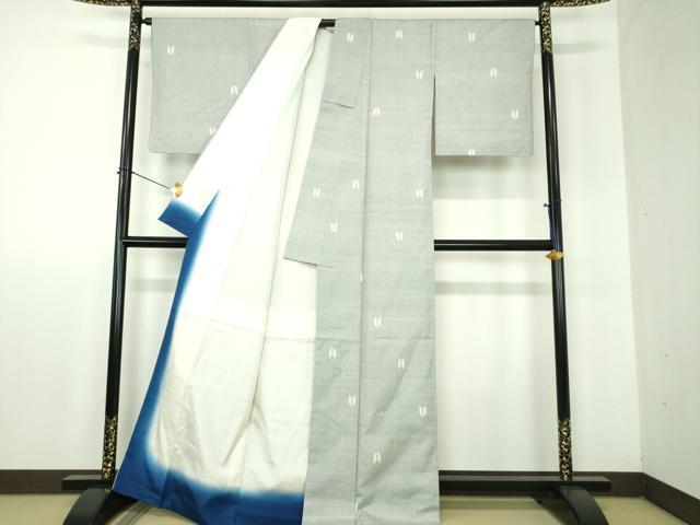 平和屋着物●本場大島紬　白大島　7マルキ　総絣　矢羽根　正絹　逸品　DABF7883ps
