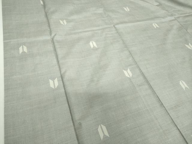 平和屋着物●本場大島紬　白大島　7マルキ　総絣　矢羽根　正絹　逸品　DABF7883ps