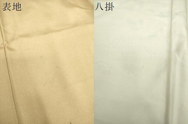 平和屋着物●訪問着　槍梅　枝垂れ桜　吉祥花文　金彩　正絹　逸品　DABF7885ps