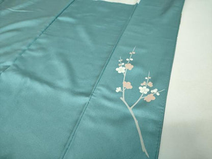 平和屋着物●訪問着　刺繍　霞吉祥花文　暈し染め　金彩　正絹　逸品　DABF7889ps