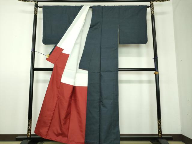 平和屋着物●本場大島紬　100亀甲　総詰め　正絹　逸品　DABF7899ps