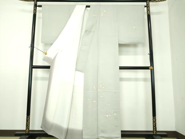 平和屋着物●訪問着　駒刺繍　橘　楓　金彩　正絹　逸品　DABF7902ps