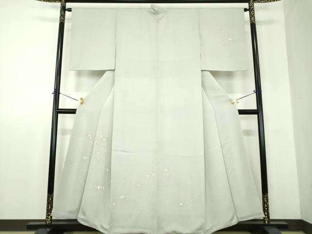 平和屋着物●訪問着　駒刺繍　橘　楓　金彩　正絹　逸品　DABF7902ps