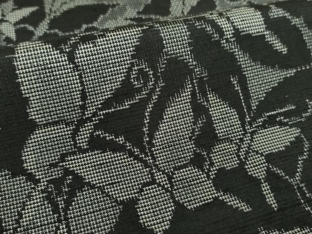 平和屋着物●訪問着　紬地　舞蝶花文　正絹　逸品　DABF7905ps