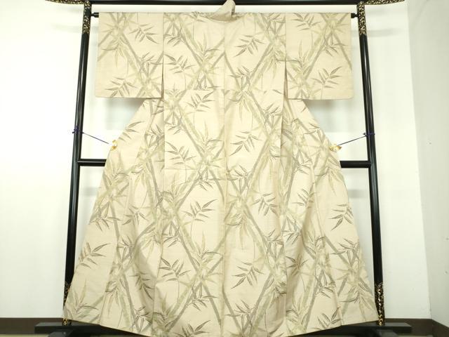 平和屋着物●本場大島紬　7マルキ　総絣　笹竹文　正絹　逸品　DABF7908ps