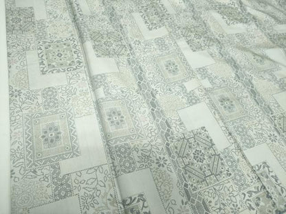 平和屋着物●本場染大島紬　色紙重ね花文　正絹　逸品　DABF7910ps
