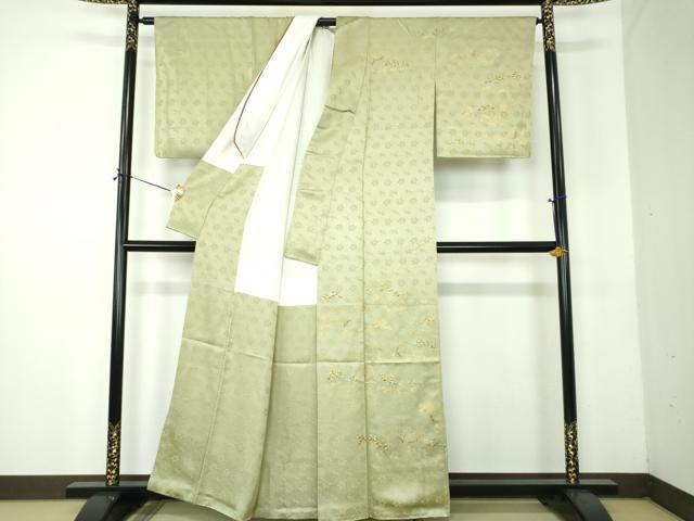 平和屋着物●訪問着　遠山樹林文　金彩　正絹　逸品　DABF7921ps