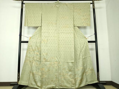 平和屋着物●訪問着　遠山樹林文　金彩　正絹　逸品　DABF7921ps