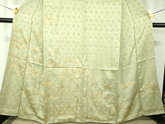 平和屋着物●訪問着　遠山樹林文　金彩　正絹　逸品　DABF7921ps