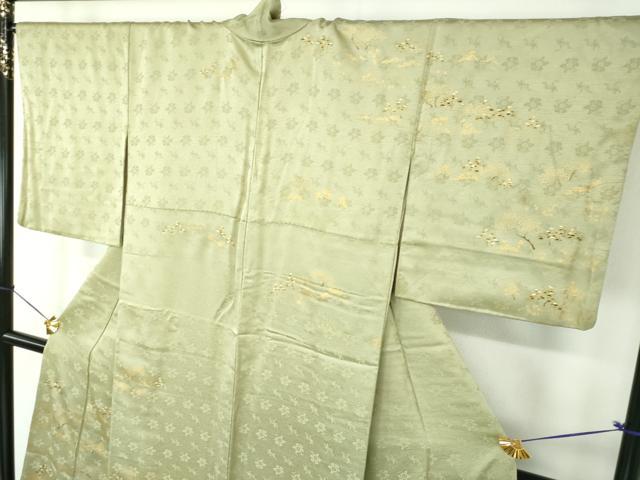 平和屋着物●訪問着　遠山樹林文　金彩　正絹　逸品　DABF7921ps