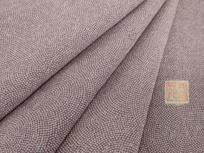 平和屋着物●江戸小紋　作家物　鮫小紋柄　鬼しぼ縮緬　正絹　逸品　DABF7923ps