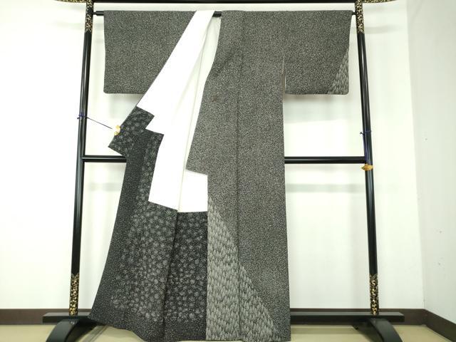 平和屋着物●二代目　川村久太郎　訪問着　樹林文　たたき染め　正絹　逸品　DABF7931ps