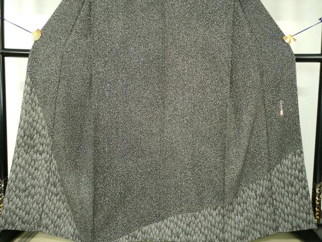 平和屋着物●二代目　川村久太郎　訪問着　樹林文　たたき染め　正絹　逸品　DABF7931ps