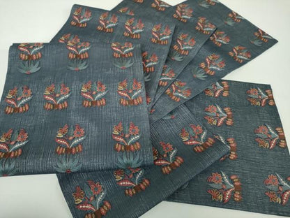 平和屋着物▽極上　袋帯　スリーシーズン　春夏秋　総刺繍　更紗花文　正絹　逸品　DABF7943ps