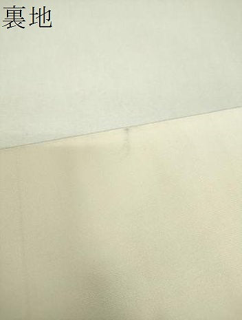 平和屋着物▼太鼓柄袋帯　草花文　金銀彩　正絹　逸品　DABF7991ps