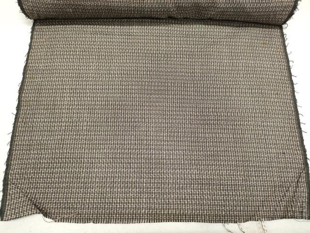 平和屋着物▼羽織・コート　本場大島紬　反物　羽尺　幾何学文様　逸品　未使用　DABF8002we