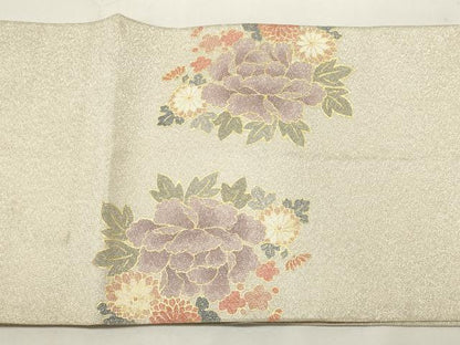 平和屋着物◎綴れ 太鼓柄袋帯 花車文 金彩 正絹 逸品 DABF8099we