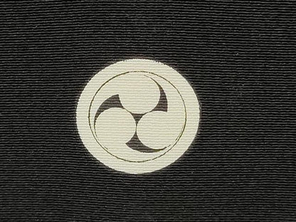 平和屋着物▼黒紋付　黒反物　着尺　逸品　未使用　DABF8133we