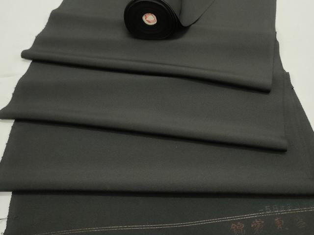 平和屋着物▼黒紋付　黒反物　着尺　逸品　未使用　DABF8133we