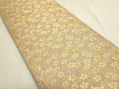 平和屋着物◎六通柄袋帯　桜尽くし　金糸　正絹　逸品　DABF8419we