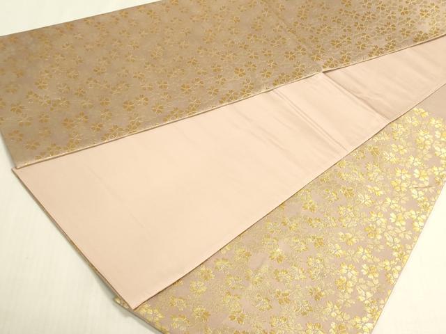 平和屋着物◎六通柄袋帯　桜尽くし　金糸　正絹　逸品　DABF8419we
