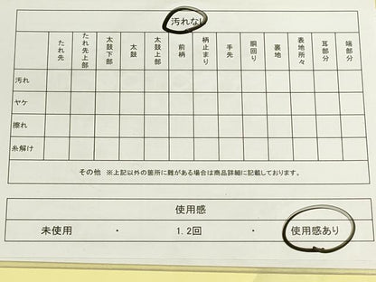 平和屋着物◎六通柄袋帯　市松文様　黒地　金糸　DABF8452we