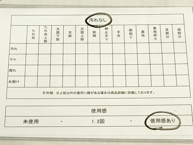 平和屋着物◎六通柄袋帯　市松文様　金糸　DABF8475we