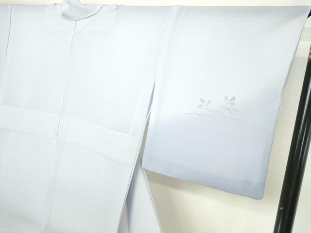 平和屋着物＊夏物　訪問着　兎　草葉文　暈し染め　紗　洗える着物　DABF8626sf