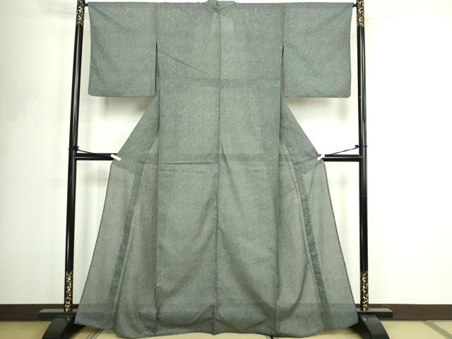 平和屋着物＊夏物　江戸小紋　鮫小紋柄　絽　洗える着物　DABF8629sf