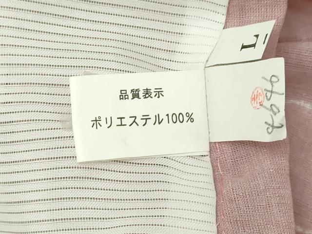 平和屋着物＊夏物　小紋　舞花文　紗　洗える着物　DABF8631sf