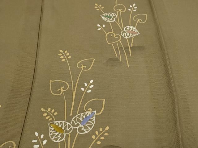 平和屋着物＊夏物　訪問着　枝葉文　絽　正絹　逸品　DABF8643sf