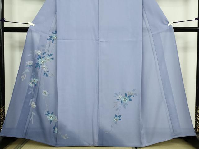 平和屋着物＊夏物　訪問着　枝花文　暈し染め　金彩　絽　洗える着物　未使用　DABF8645sf