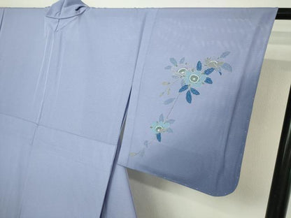 平和屋着物＊夏物　訪問着　枝花文　暈し染め　金彩　絽　洗える着物　未使用　DABF8645sf