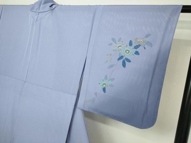 平和屋着物＊夏物　訪問着　枝花文　暈し染め　金彩　絽　洗える着物　未使用　DABF8645sf