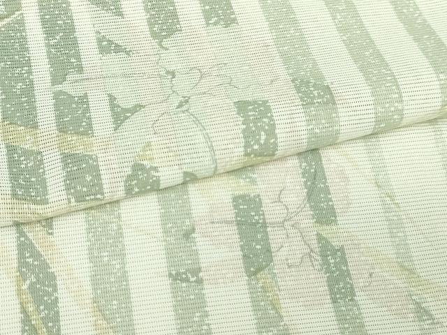 平和屋着物＊夏物　小紋　草花文　絽　洗える着物　DABF8646sf