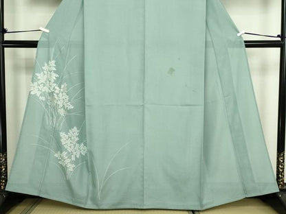 平和屋着物＊洗える最高級着物　＜英＞はなぶさ謹製　夏物　色留袖　枝葉文　銀彩　絽　DABF8647sf