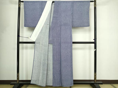 平和屋着物＊夏物　江戸小紋　鮫小紋柄　絽　正絹　逸品　DABF8651sf
