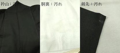平和屋着物■豪華黒留袖　作家物　飛鶴草花文　松竹梅　暈し染め　金彩　正絹　逸品　DABF8702sf
