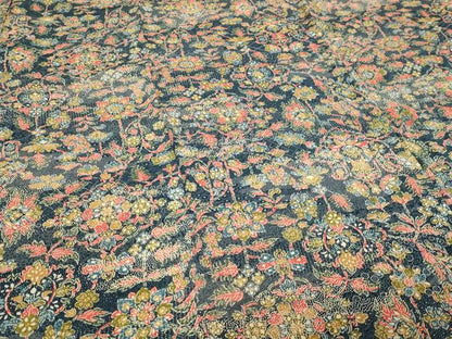 平和屋着物■上質な小紋　型染め　正倉院花唐草文　正絹　逸品　DABF8706sf