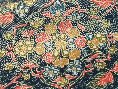 平和屋着物■上質な小紋　型染め　正倉院花唐草文　正絹　逸品　DABF8706sf