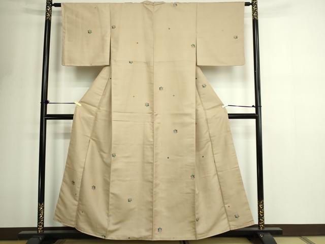 平和屋着物■上質な紬 舞花文 正絹 逸品 DABF8725sf