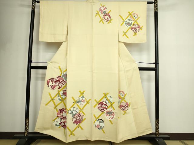 平和屋着物■訪問着 松竹梅 正絹 逸品 DABF8727sf